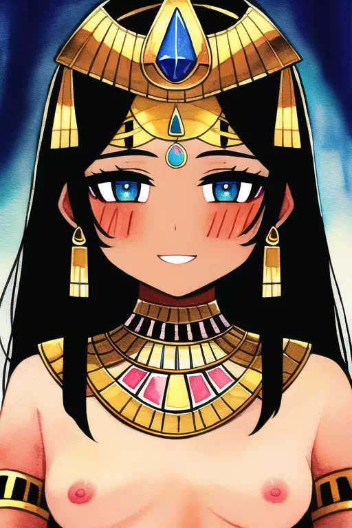 Egyptian Girls with Headdresses