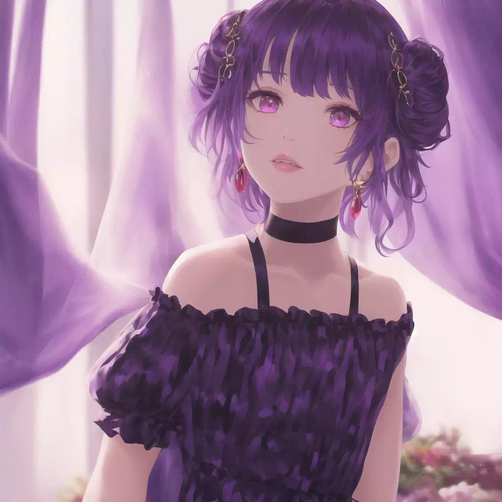 NAIFU pretty girl in purple