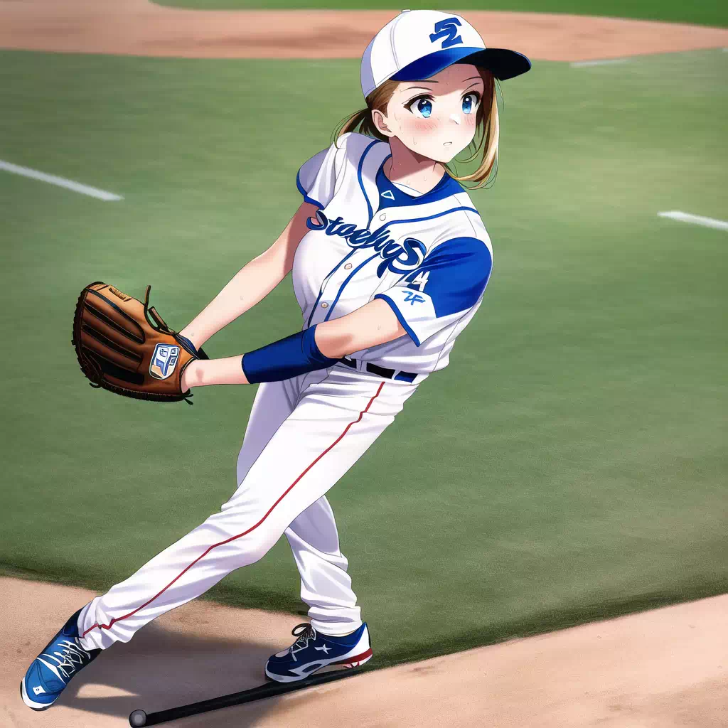Baseball pitcher girl