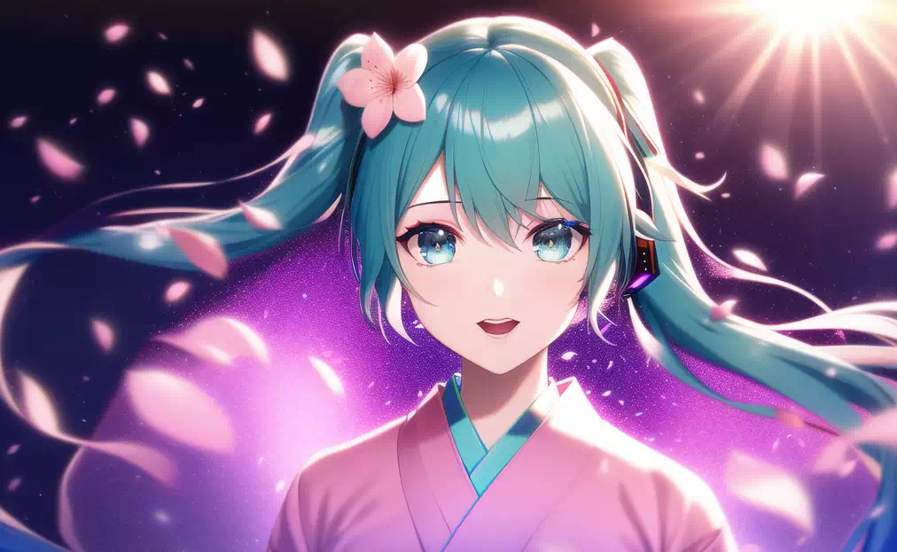 浴衣姿の初音ミク