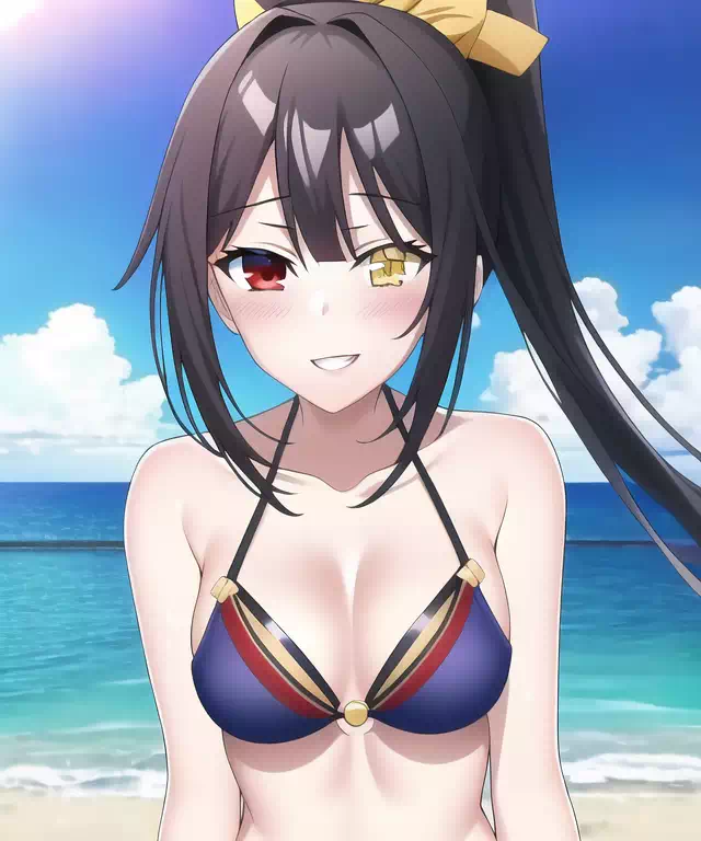 Kurumi at the beach