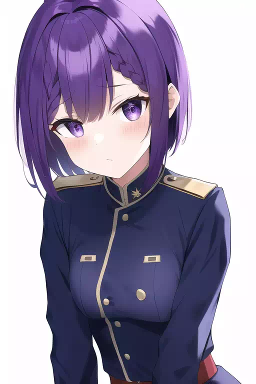 紫髪軍服少女