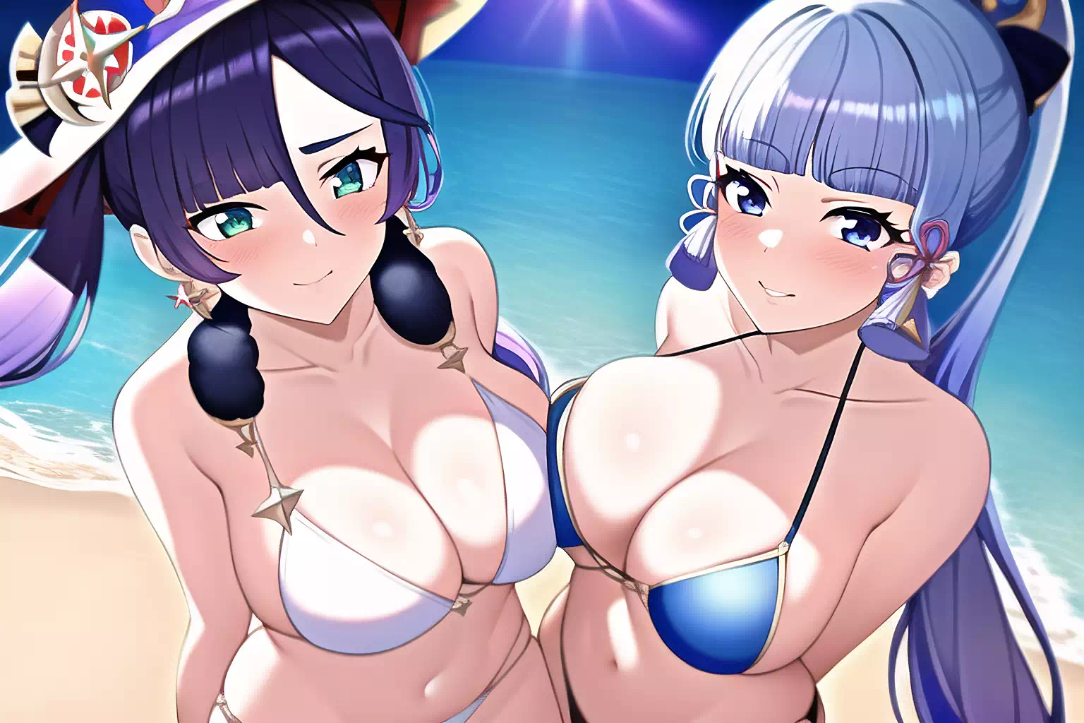 bikini Ayaka and Mona