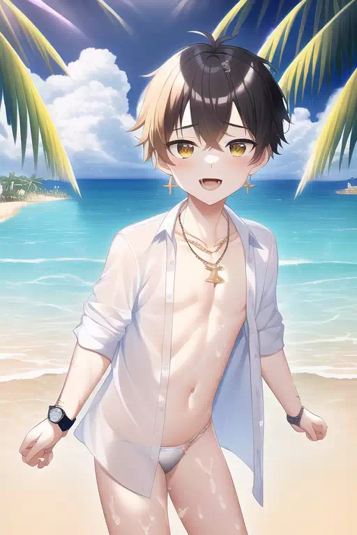 (NovelAI)Beach Boy! 1