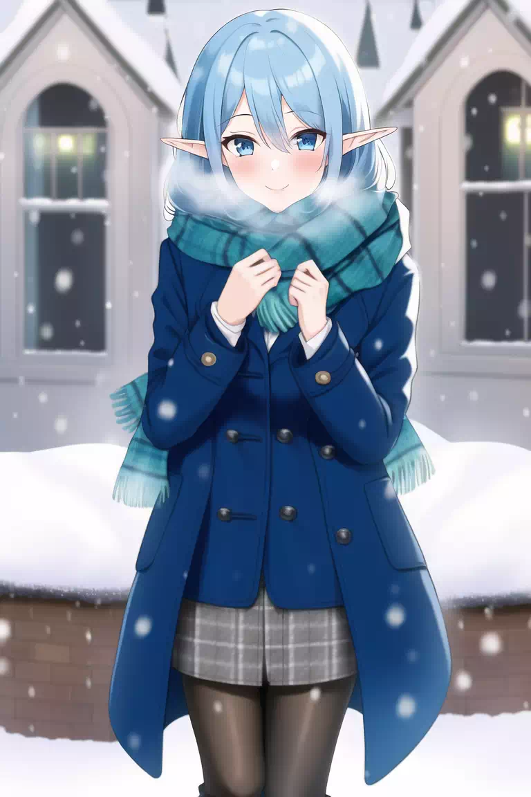 Elf girl winter.