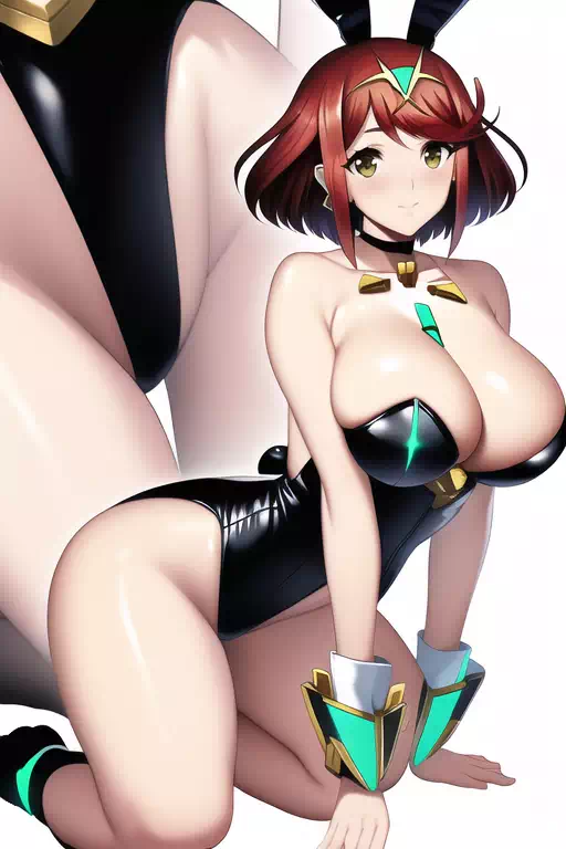 Pyra in bunny outfit