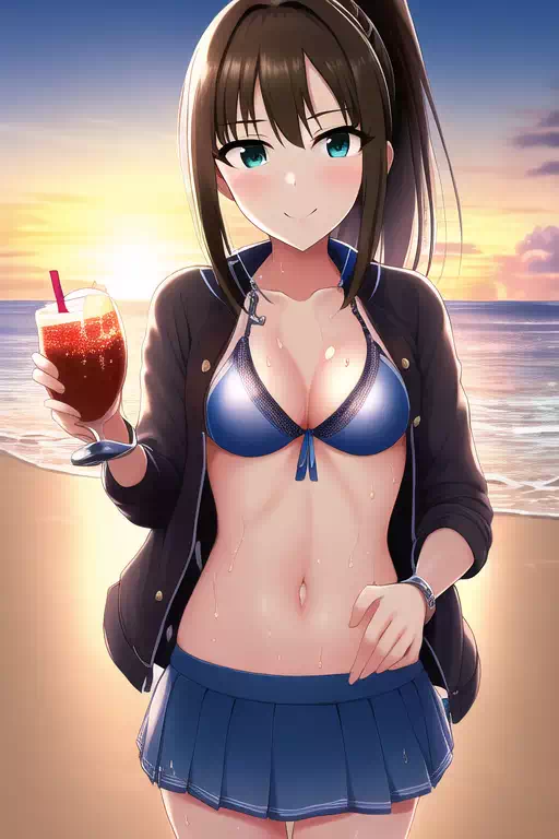 Date with Rin on beach