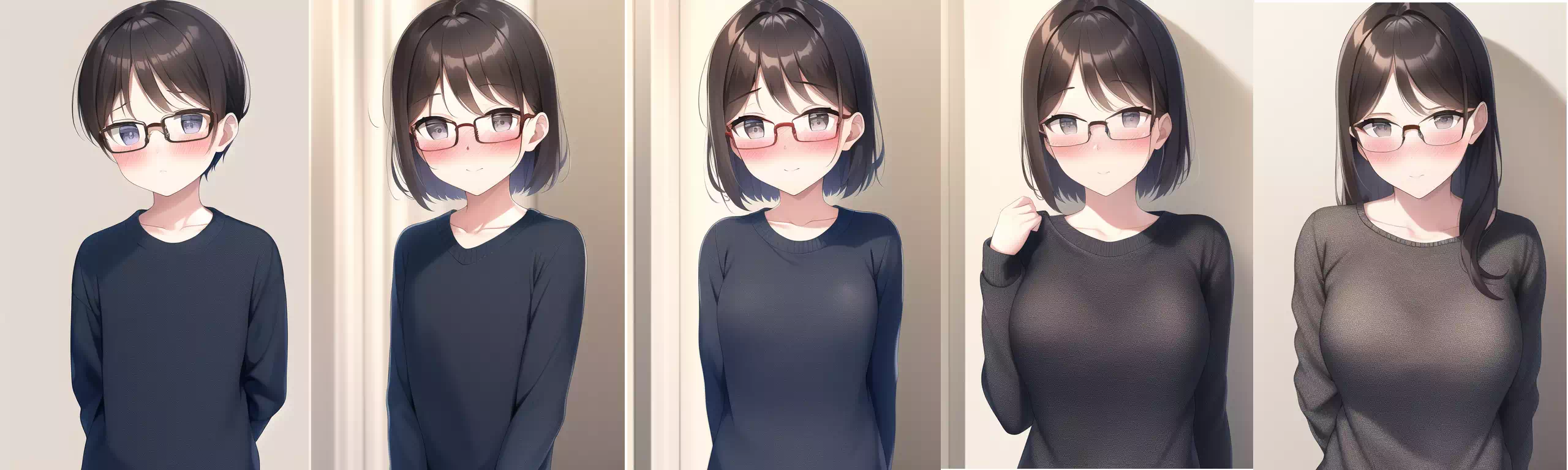 眼鏡少年→眼鏡お姉さんTSF AI