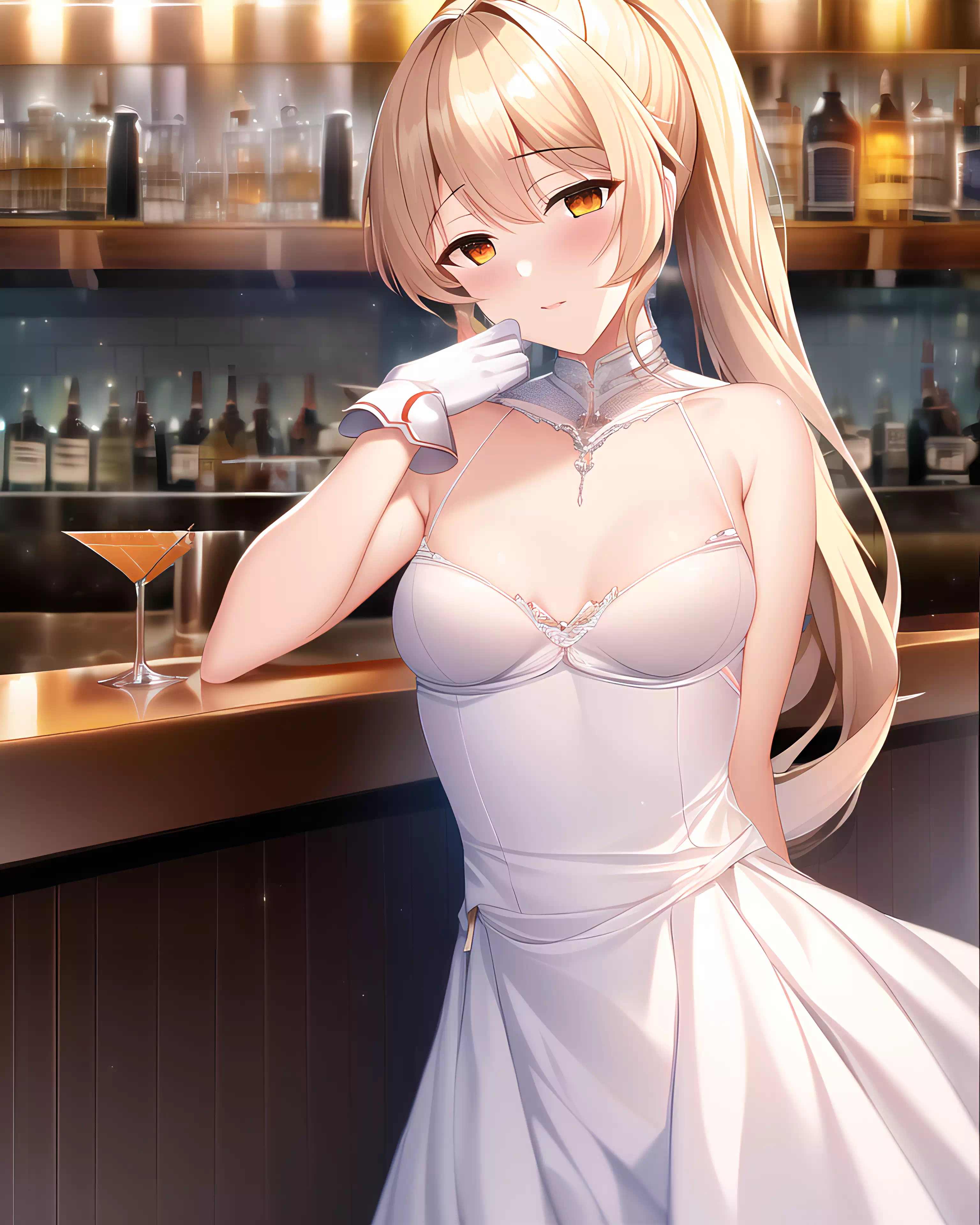 [NovelAI] Ayanami at bar