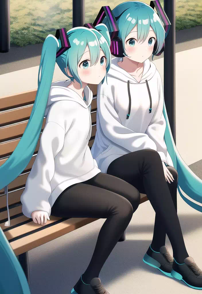 Hatsune Miku has a twin sister