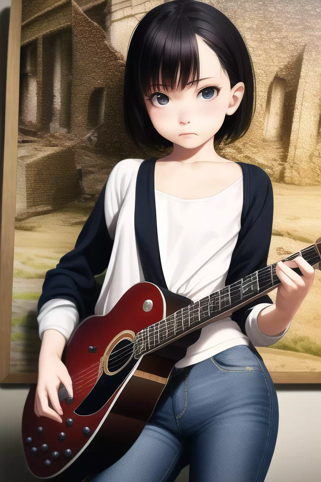 ギターと少女