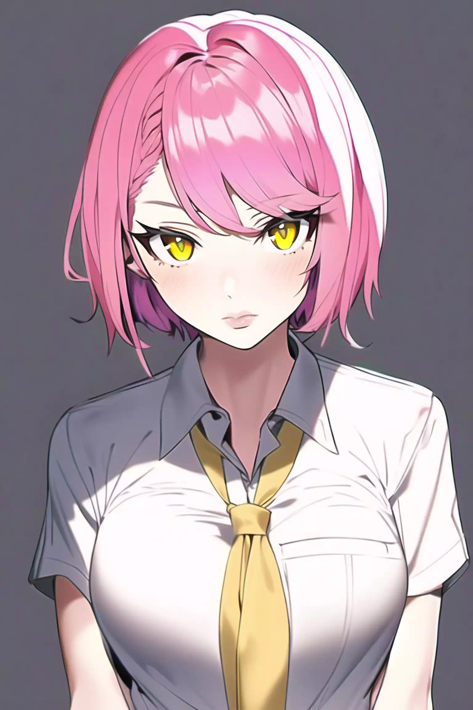 Pink Girl in school clothes