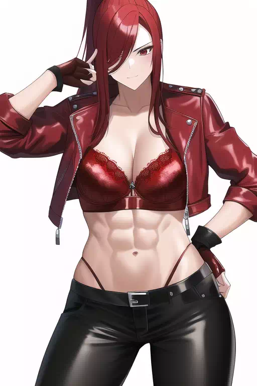 Request： Erza Scarlet in Leather
