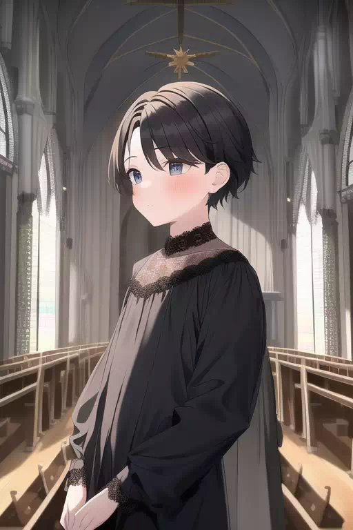 boy in church ／ 教会のショタ