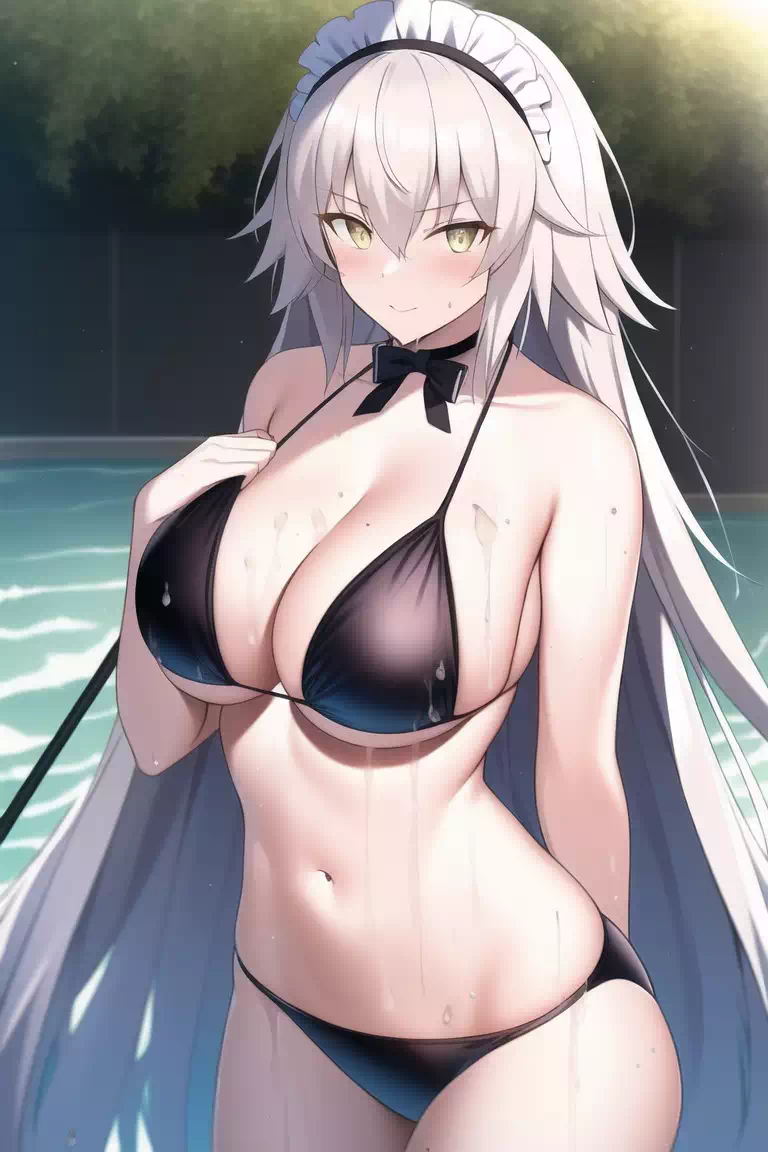 NovelAI Jeanne alter Maid bikini