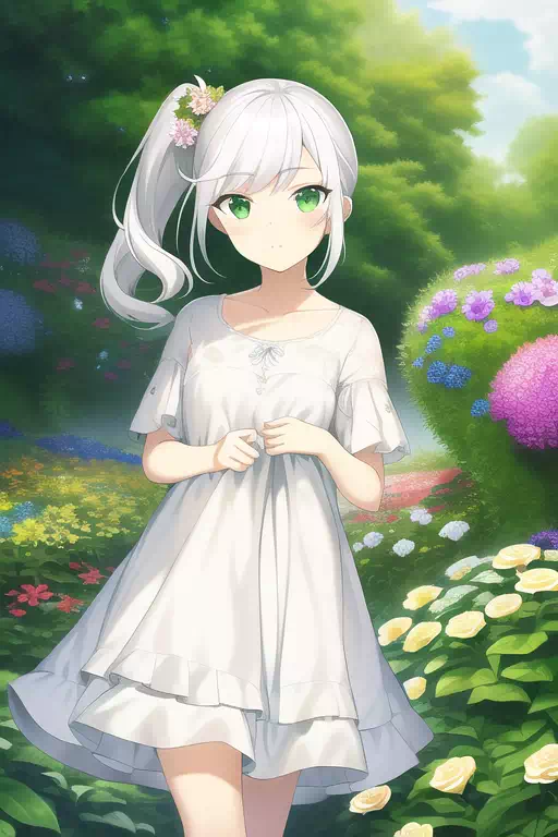 【AI】草原の少女