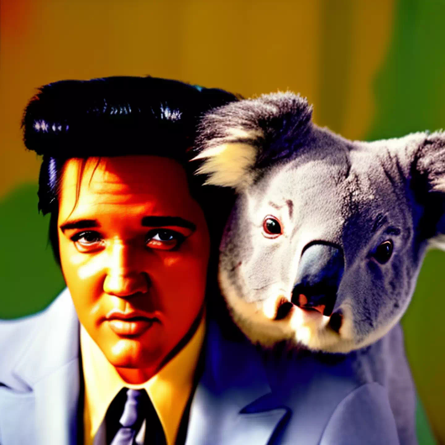 Elvis with a koala