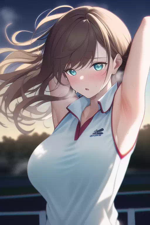 朝練テニス部女子