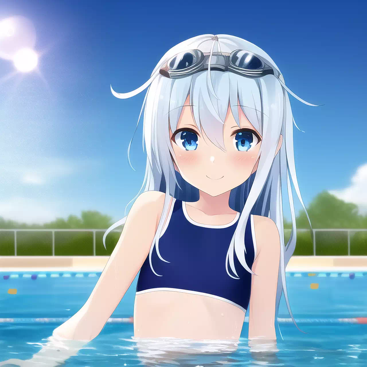 Hibiki goes swimming!