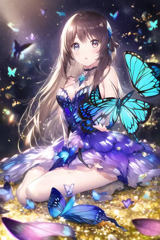蝶のドレス