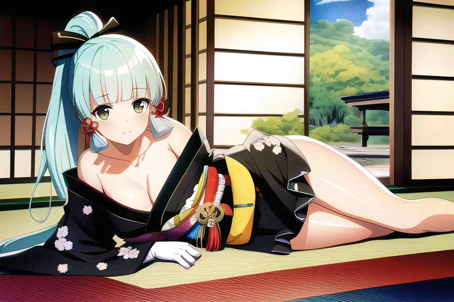 Ayaka (Genshin) In a kimono V2