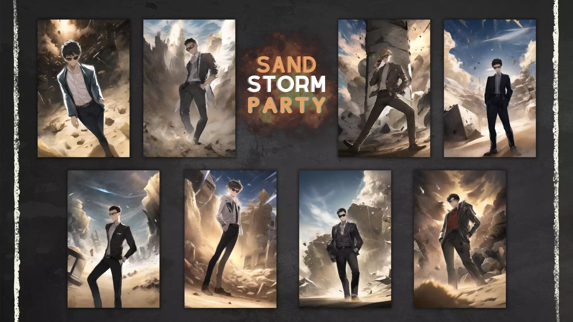NovelAI呪文「Sandstorm Party」