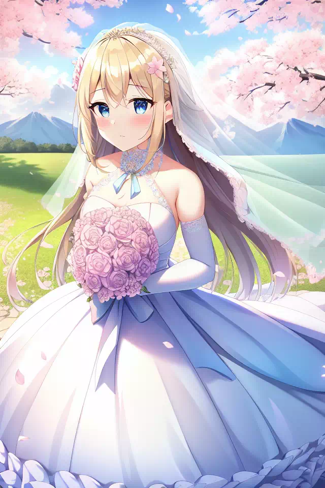 草地上的花嫁