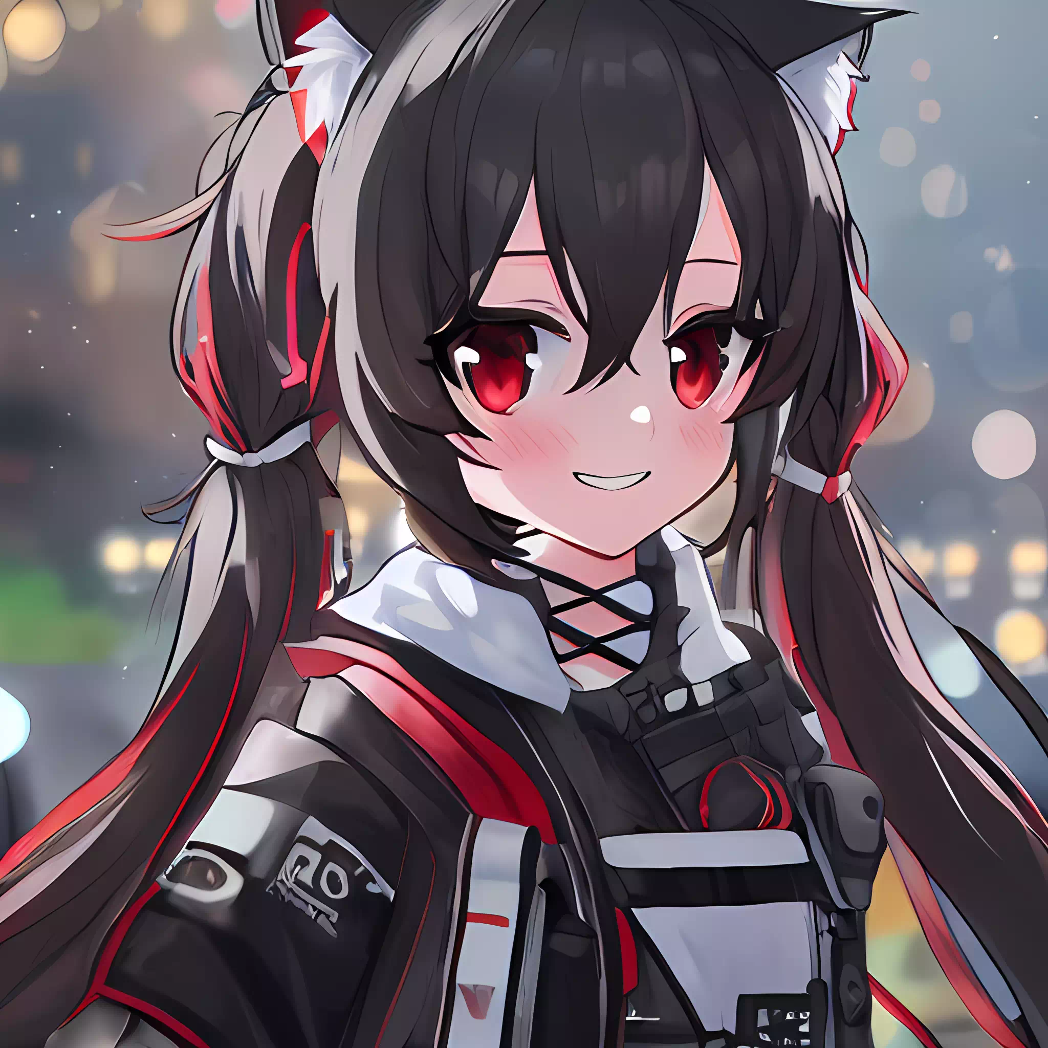 catgirl with twintails