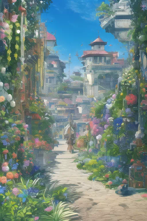 花の街角