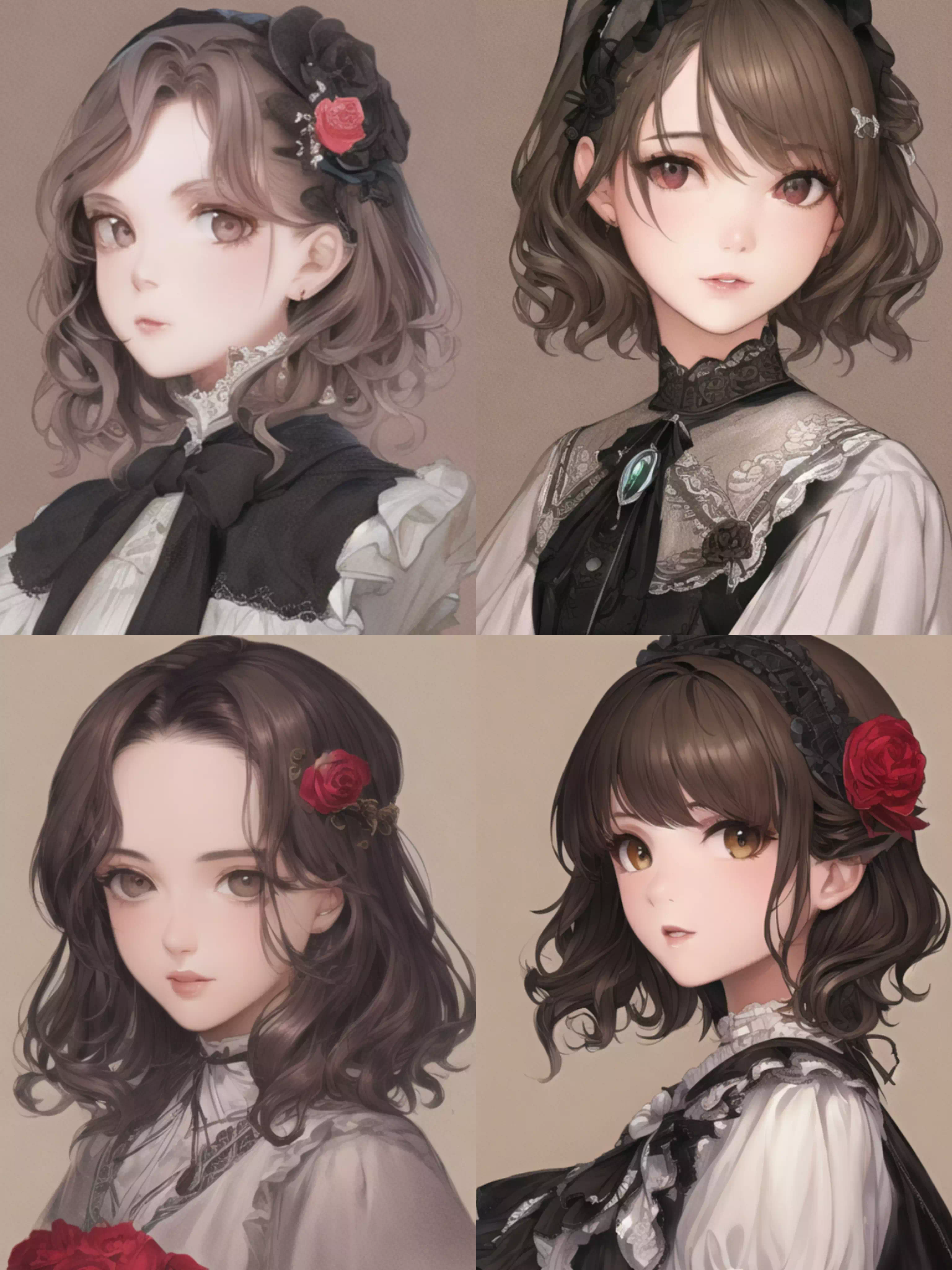 【NovelAI】head portrait of lolita