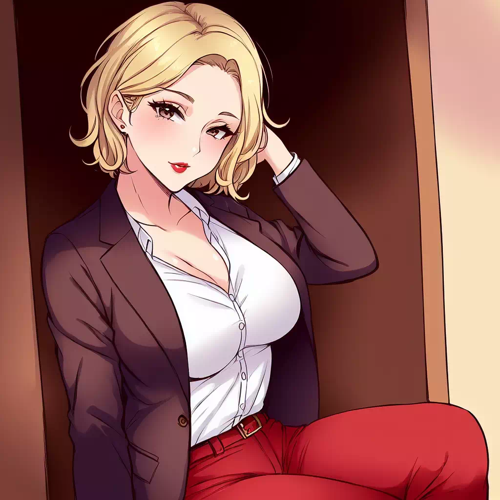 Olivia in blazer and other stuff