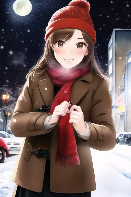 Winter and girl