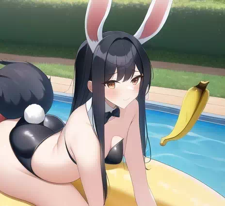 Bunny girl and Banana boat