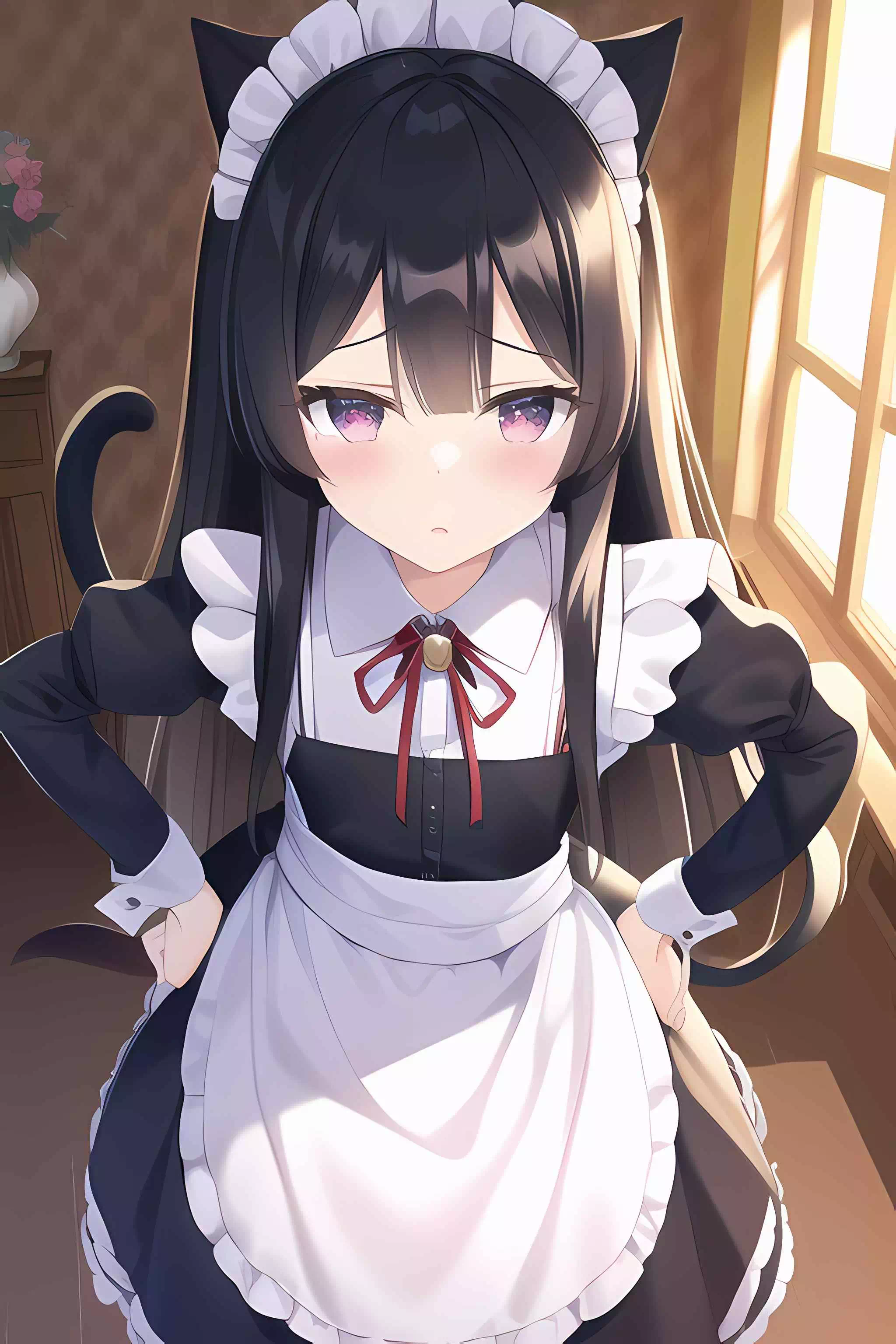 Neko Mimi Maid is disappointed