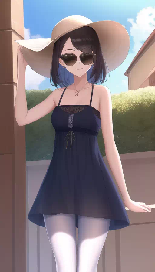 Girl in Summer Dress