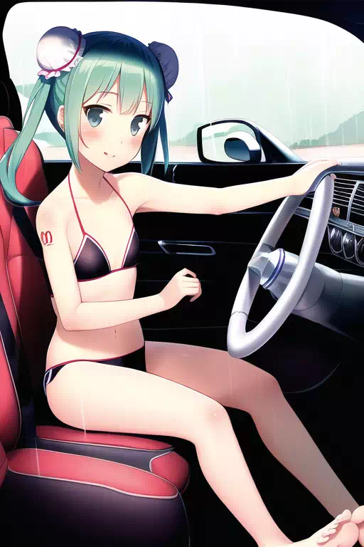Miku Going for a Barefoot Drive