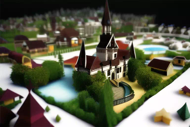 3Dマップ「街の教会」