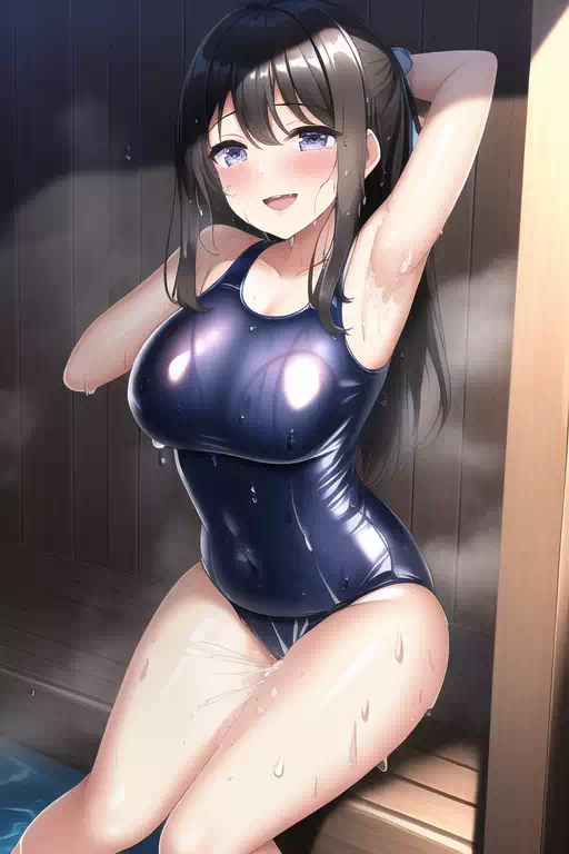 【NovelAI】In sauna