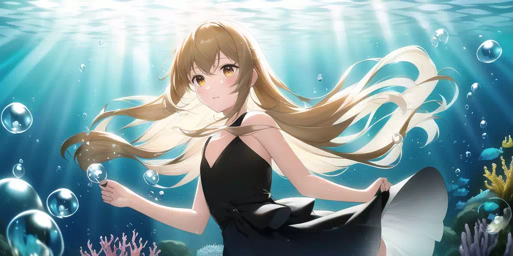 【AI】海中少女