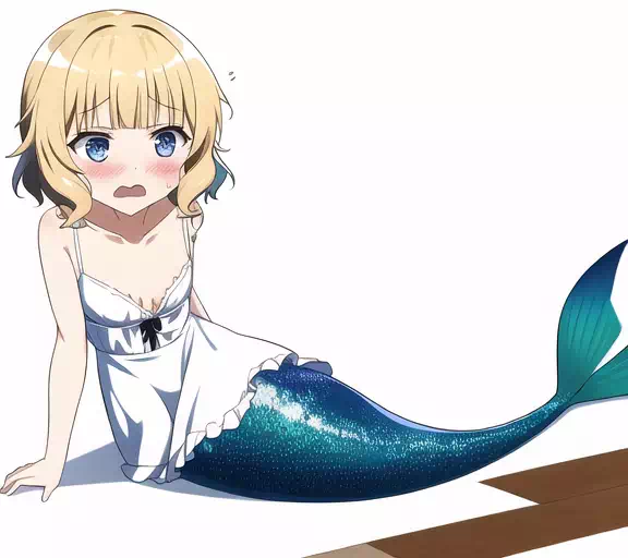 Oh no!! Syaro became a mermaid!!
