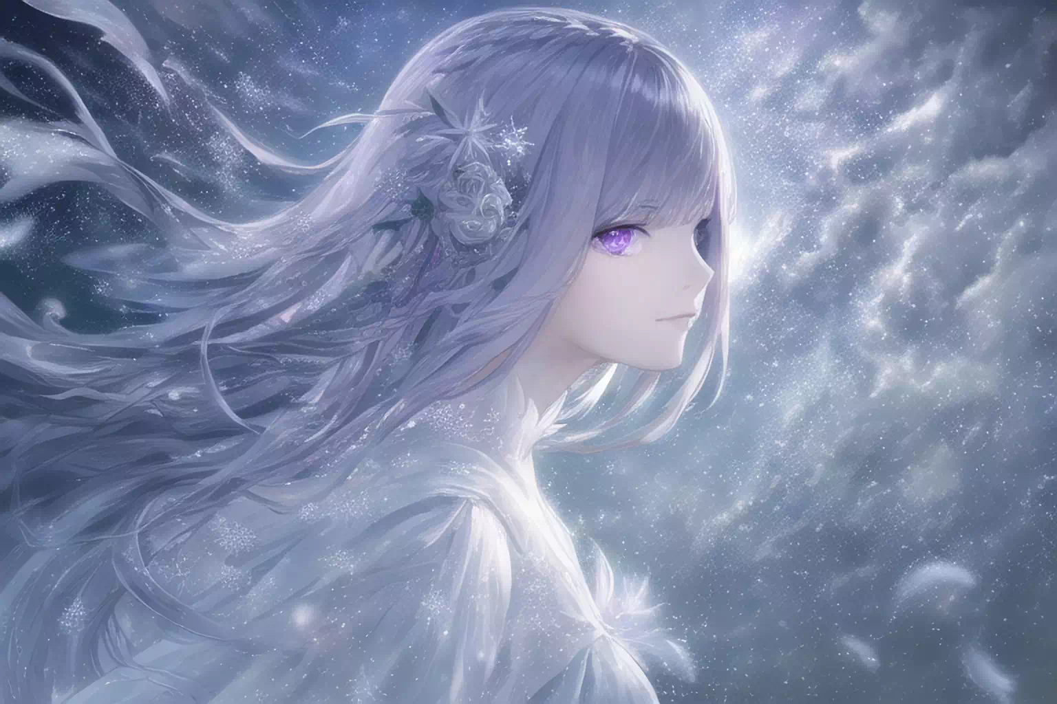 (AI) エミリアたん (氷の天使)