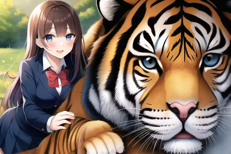 虎と少女