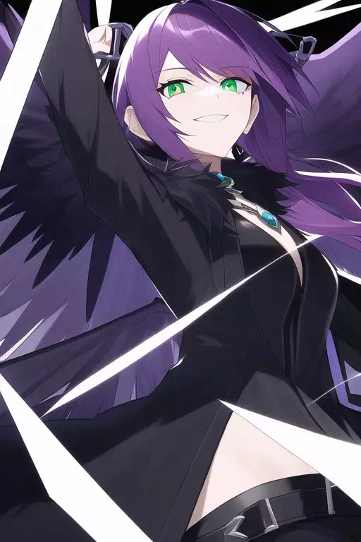 黒コート 紫Ⅱ