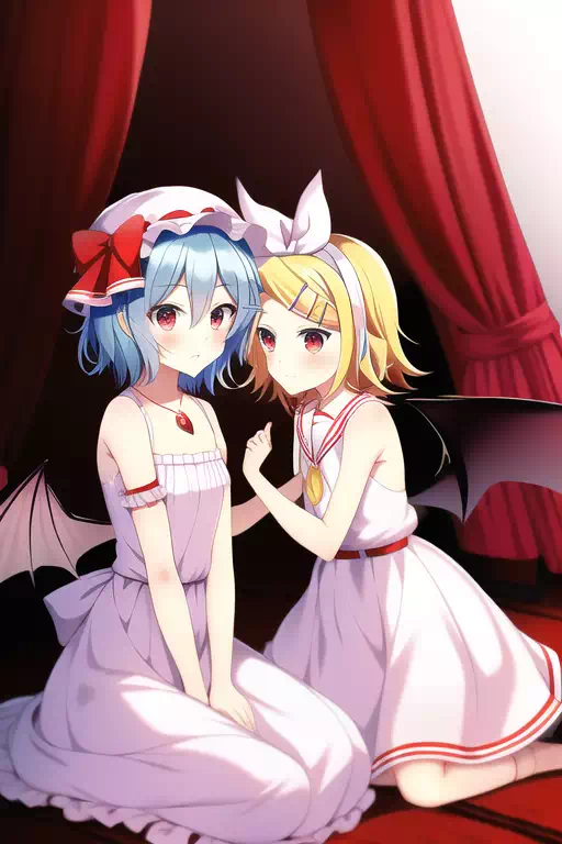 Rin and Remilia (NovelAI #4)