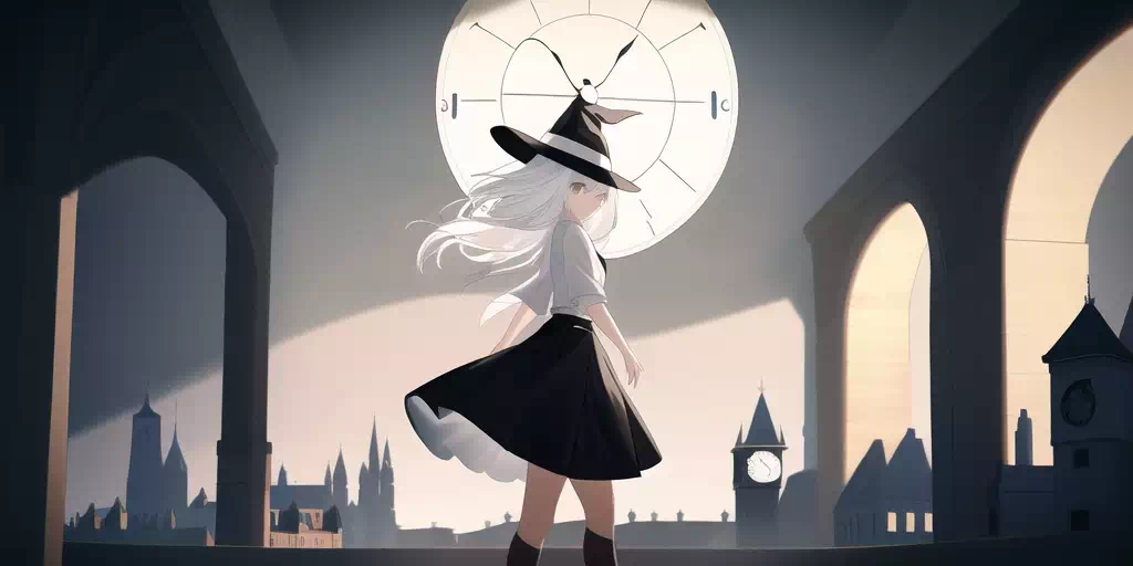 Clock magical girl