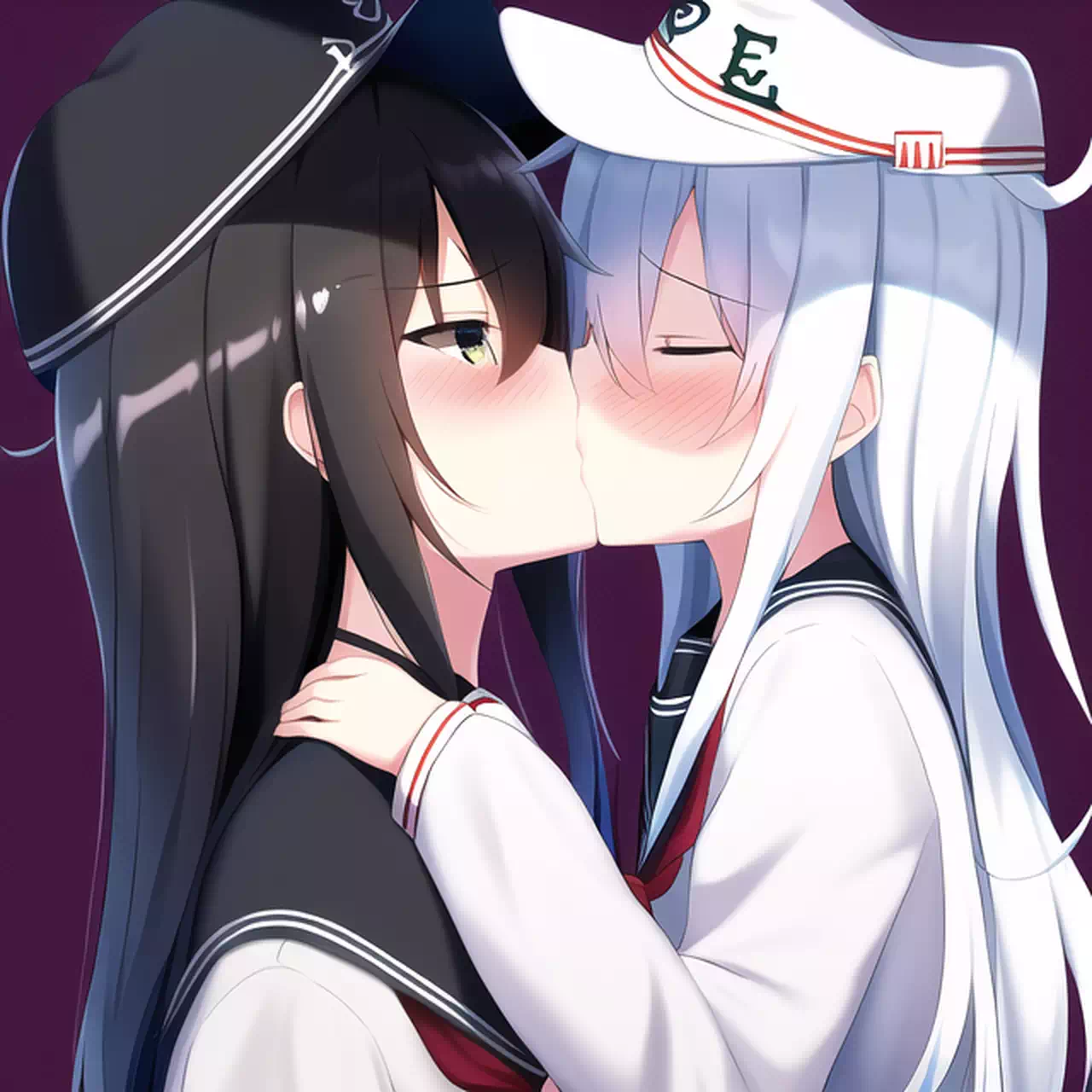 Hibiki x Akatsuki kissing～