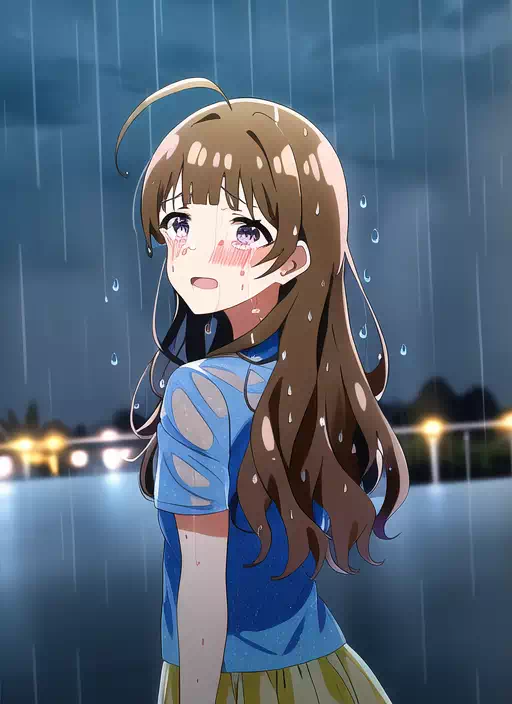 [Novel AI] 雨の日に感情が抑えられなかった奈緒