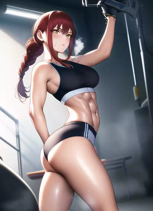 Fitness girl Makima