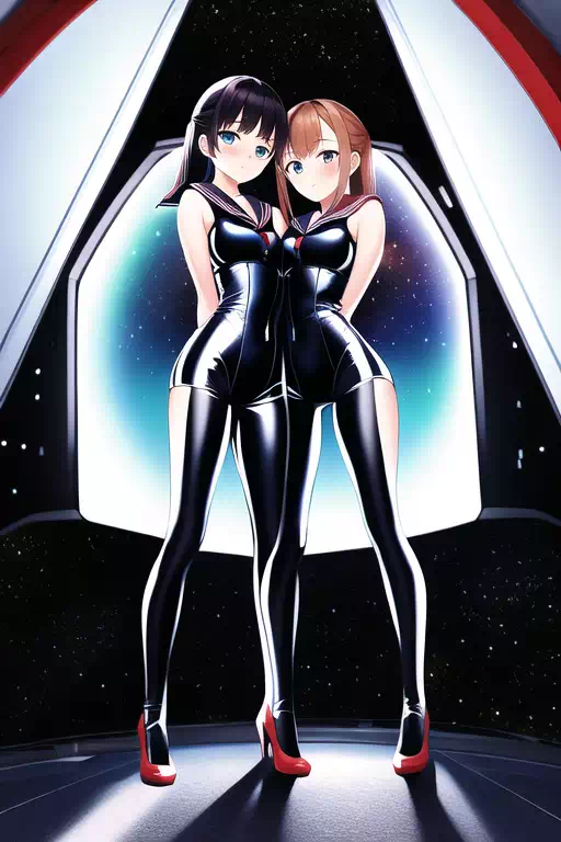 【NocelAI】Space sailor girls