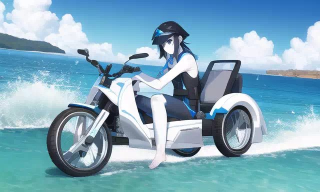 深海棲艦用水上バイク